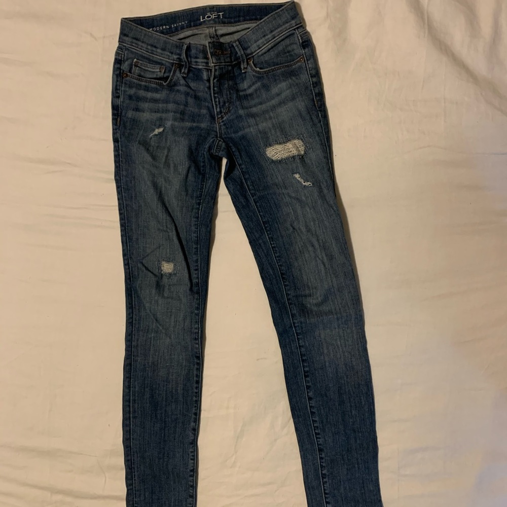 Loft Jeans- Stretch, Mid-Rise, Petite